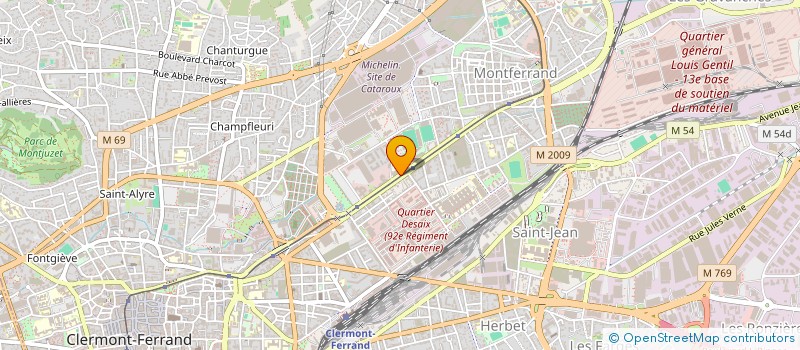 localisation de l'entreprise SELARL DU DOCTEUR MARION SOLEILHAVOUP  CLERMONT-FERRAND