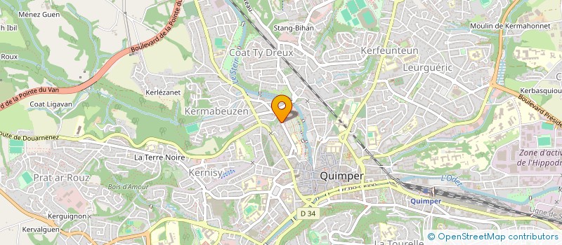 localisation de l'entreprise SELARL DU DOCTEUR MARTIAL DAGORN à QUIMPER