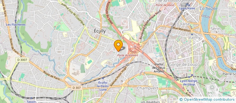 localisation de l'entreprise SELARL DU DOCTEUR MAXIME MONTAGNE  ECULLY