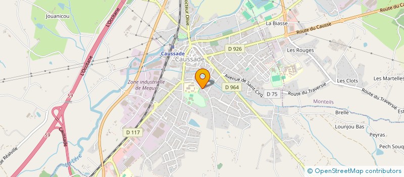 localisation de l'entreprise SELARL DU DOCTEUR MICHEL MARTIN  CAUSSADE
