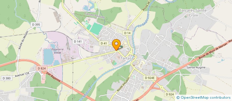 localisation de l'entreprise SELARL DU DOCTEUR MONIQUE LAMARQUE  TARTAS