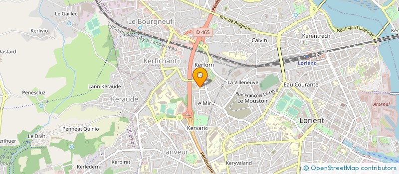 localisation de l'entreprise SELARL DU DOCTEUR MOULIN  LORIENT