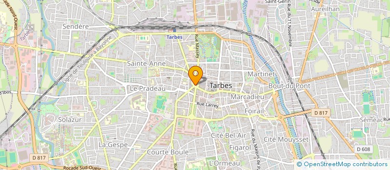 localisation de l'entreprise SELARL DU DOCTEUR NATHALIE BACQUE GILBERT  TARBES