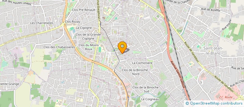 localisation de l'entreprise SELARL DU DOCTEUR NATHALIE THAUVIN à ORLEANS
