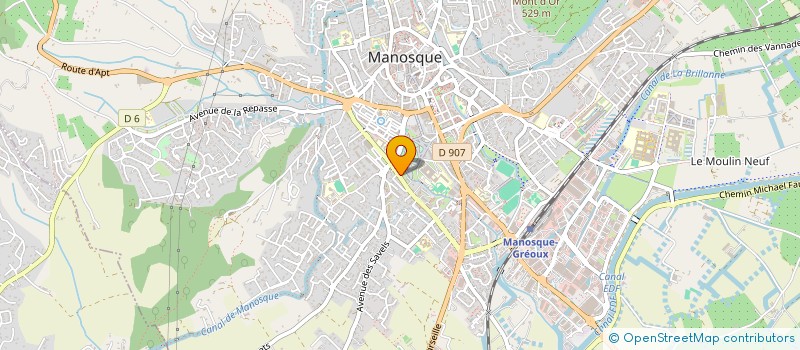 localisation de l'entreprise SELARL DU DOCTEUR ODILE FROSSARD à MANOSQUE