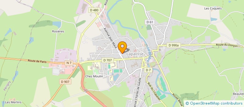 localisation de l'entreprise SELARL DU DOCTEUR PASCAL VINCENSINI à LAPALISSE
