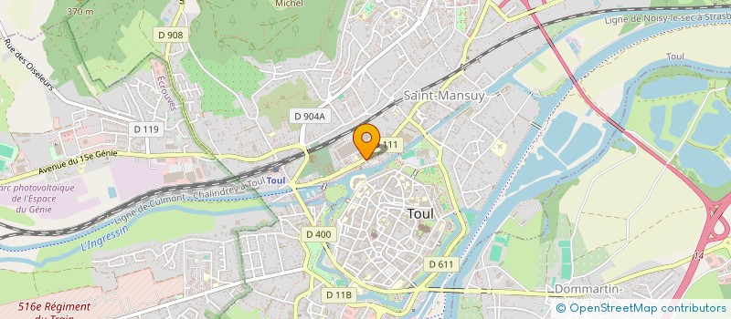 localisation de l'entreprise SELARL DU DOCTEUR PIERRE BICHET  TOUL