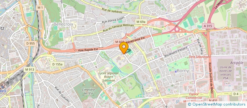 localisation de l'entreprise SELARL DU DOCTEUR SANDRINE SELLAL à METZ