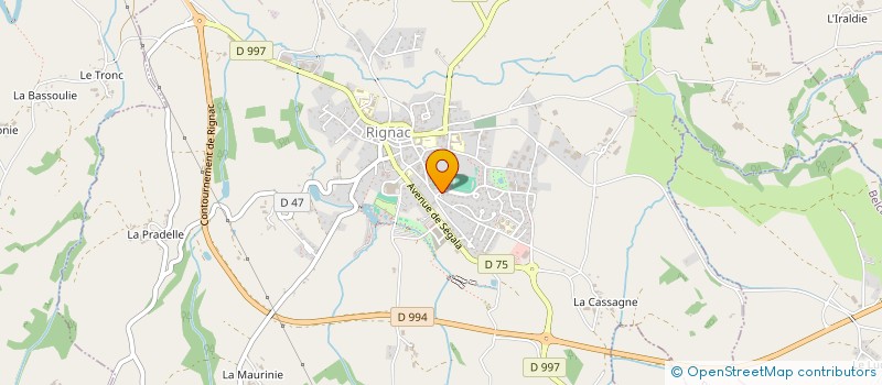 localisation de l'entreprise SELARL DU DOCTEUR SEBASTIEN POITRINAL  RIGNAC