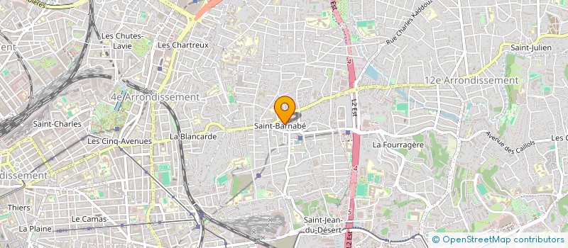 localisation de l'entreprise SELARL DU DOCTEUR SERGE BERTRAND  MARSEILLE 12
