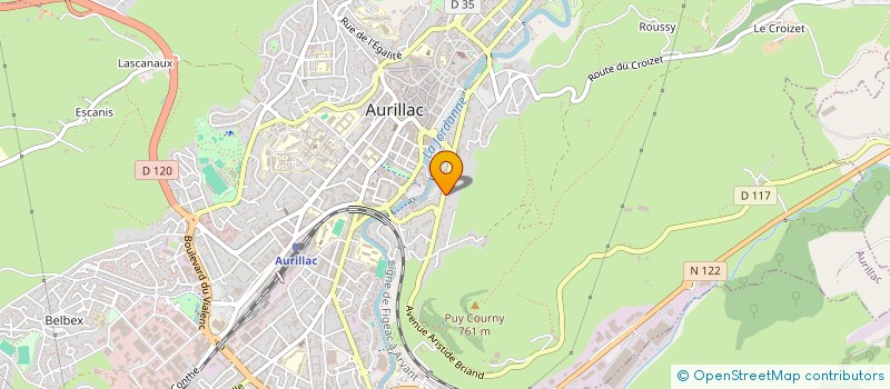localisation de l'entreprise SELARL DU DOCTEUR SIMONE DIZAC à AURILLAC