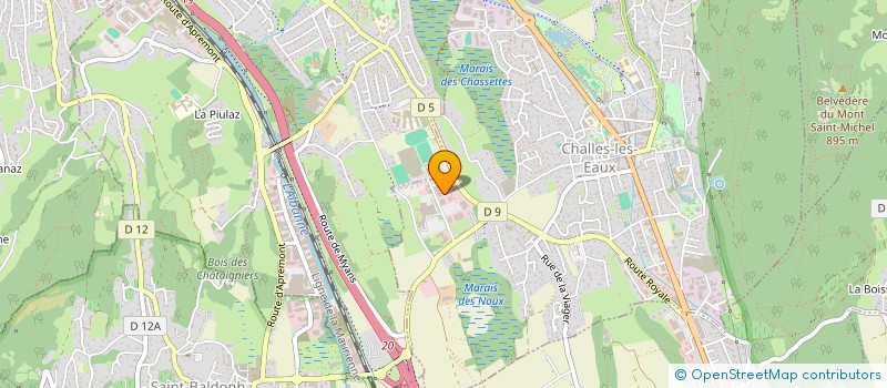 localisation de l'entreprise SELARL DU DOCTEUR TARDIEU  CHALLES-LES-EAUX