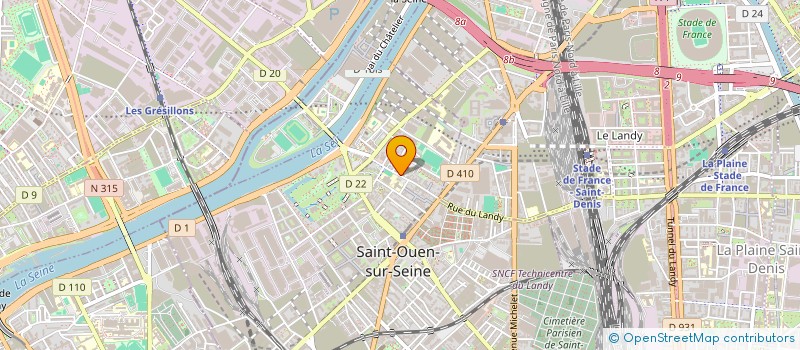 localisation de l'entreprise SELARL DU DOCTEUR THIERRY LEBRUN à SAINT-OUEN-SUR-SEINE
