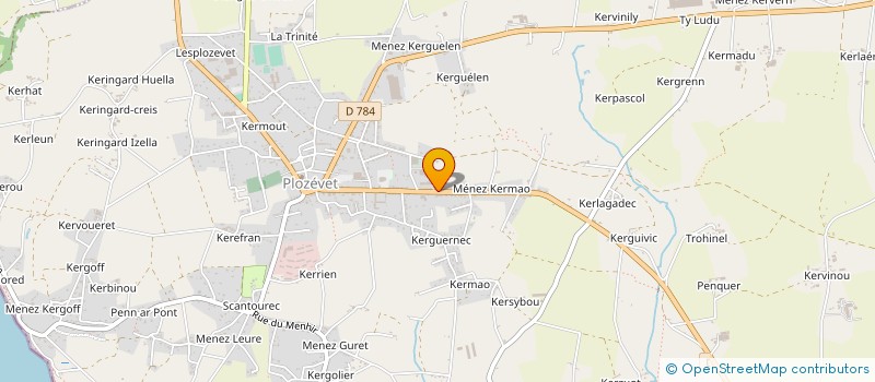 localisation de l'entreprise SELARL DU DOCTEUR THIERRY PAGE à PLOZEVET