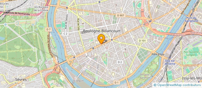 localisation de l'entreprise SELARL DU DOCTEUR VALENTIN KELLER à BOULOGNE-BILLANCOURT
