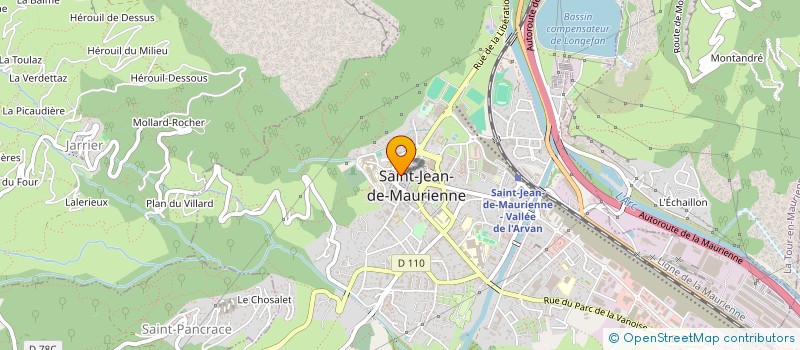 localisation de l'entreprise SELARL DU DOCTEUR VALENTINA ORMAZABAL à SAINT-JEAN-DE-MAURIENNE