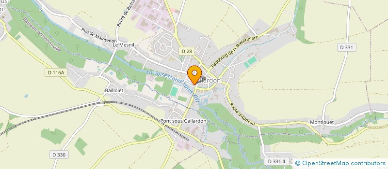 localisation de l'entreprise SELARL DU DOCTEUR VETERINAIRE ALINE DENIS à GALLARDON