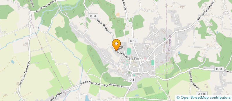 localisation de l'entreprise SELARL DU DOCTEUR VETERINAIRE ANN-SOPHIE LEGLISE  LA FORCE