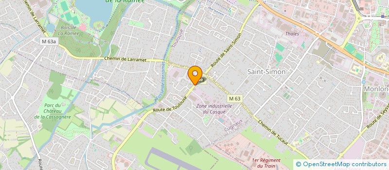 localisation de l'entreprise SELARL DU DOCTEUR VETERINAIRE RICCO  CUGNAUX