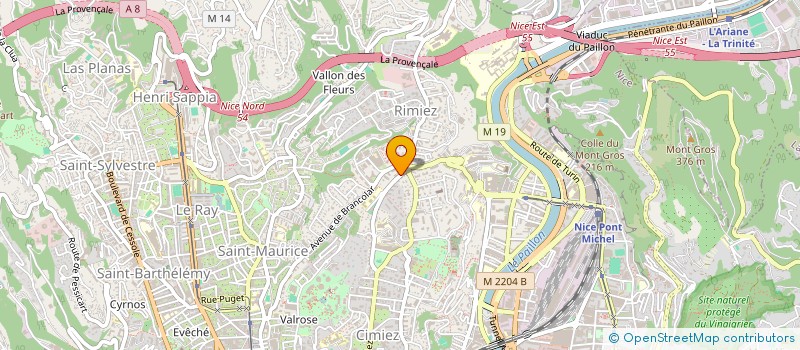 localisation de l'entreprise SELARL DU DOCTEUR VIRGINIE GALLET à NICE