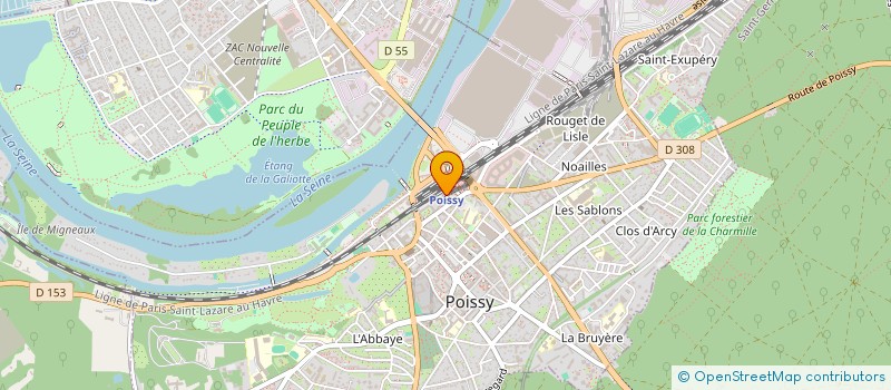 localisation de l'entreprise SELARL DU DOCTEUR YANN LAINE à POISSY