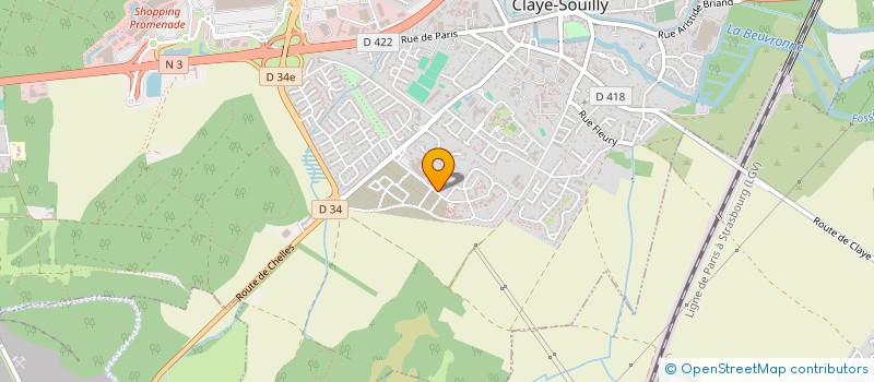 localisation de l'entreprise SELARL DU DR ANTOINE VADROT  CLAYE-SOUILLY