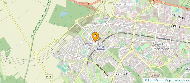 localisation de l'entreprise SELARL DU DR BELKORCHIA DALILA  CERGY