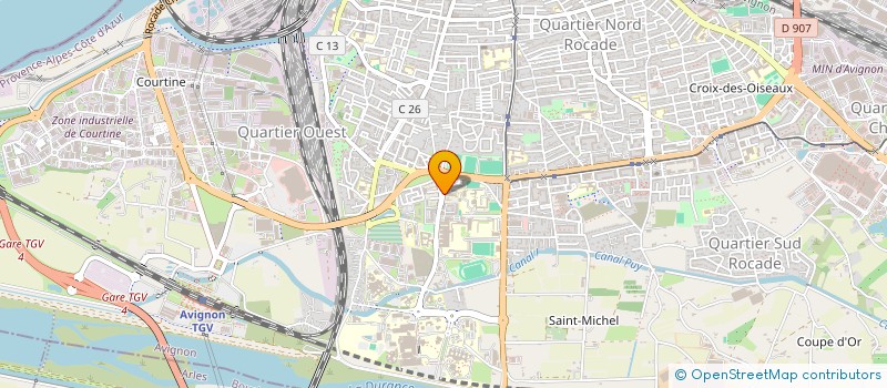 localisation de l'entreprise SELARL DU DR BEN AMO ENDOCRINO  AVIGNON