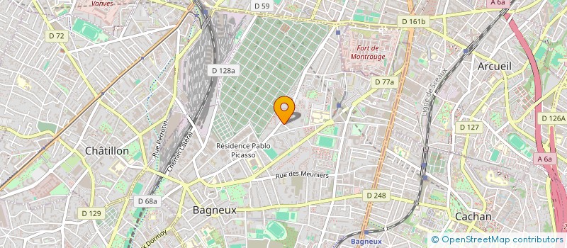 localisation de l'entreprise SELARL DU DR BENCHABANE  BAGNEUX