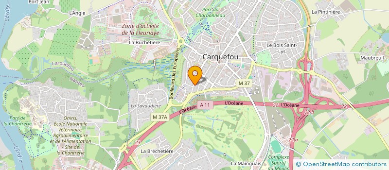 localisation de l'entreprise SELARL DU DR CADORET JEAN-PIERRE  CARQUEFOU