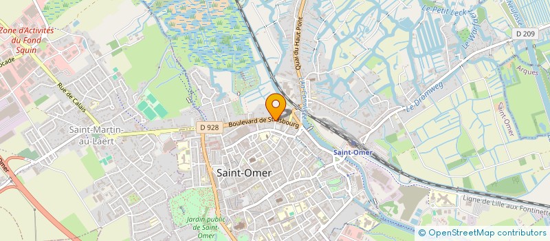 localisation de l'entreprise SELARL DU DR CHARLES FRANS  SAINT-OMER