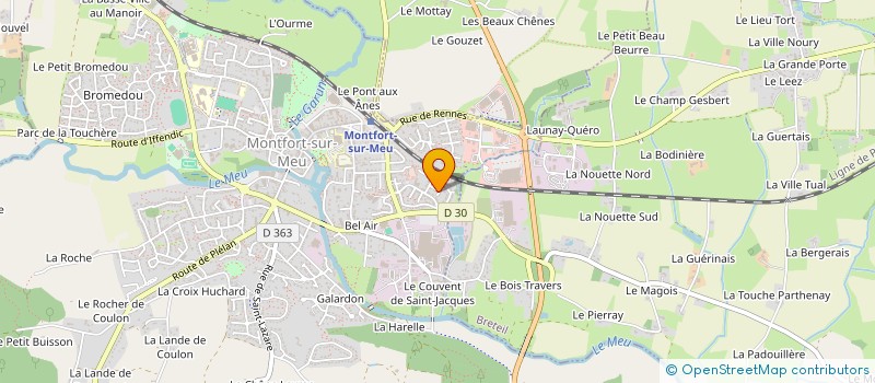 localisation de l'entreprise SELARL DU DR COCHELIN NICOLE  MONTFORT-SUR-MEU