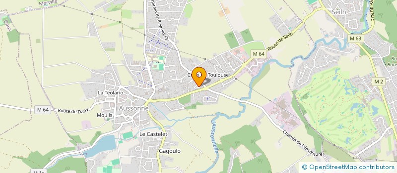 localisation de l'entreprise SELARL DU DR CONDOU GATIGNOL  AUSSONNE