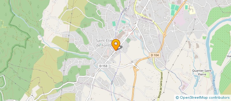 localisation de l'entreprise SELARL DU DR CRISTINA YOUNG  ST ETIENNE DE FONTBELLON