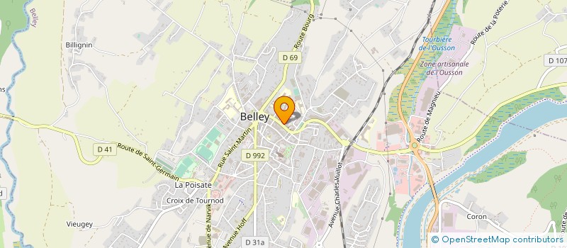 localisation de l'entreprise SELARL DU DR DUMAS LAURENT à BELLEY