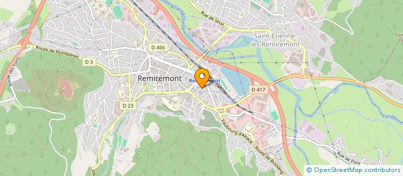 localisation de l'entreprise SELARL DU DR ERIC ZARE  REMIREMONT