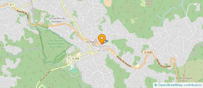 localisation de l'entreprise SELARL DU DR FEUILLADE  ROQUEFORT-LES-PINS