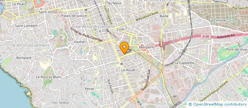 localisation de l'entreprise SELARL DU DR FILIPPI à MARSEILLE