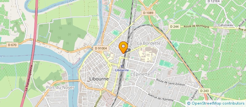 localisation de l'entreprise SELARL DU DR FONTAINE à LIBOURNE