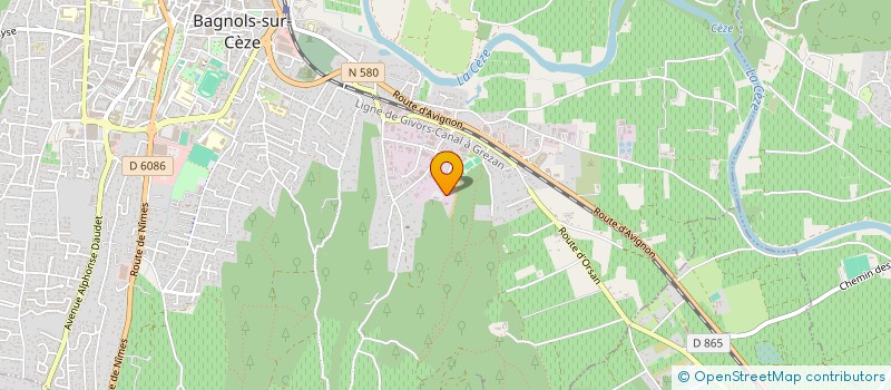 localisation de l'entreprise SELARL DU DR GOLSARA MEHRYAR  BAGNOLS-SUR-CEZE