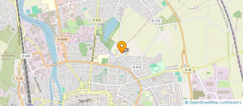 localisation de l'entreprise SELARL DU DR GUYON PASCAL  SENS