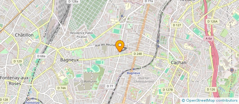 localisation de l'entreprise SELARL DU DR HADDOUCHE à BAGNEUX