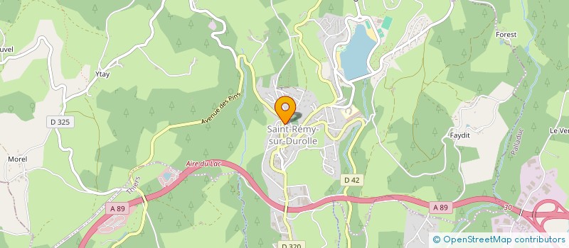 localisation de l'entreprise SELARL DU DR JEAN-LUC DELTEIL  SAINT-REMY-SUR-DUROLLE