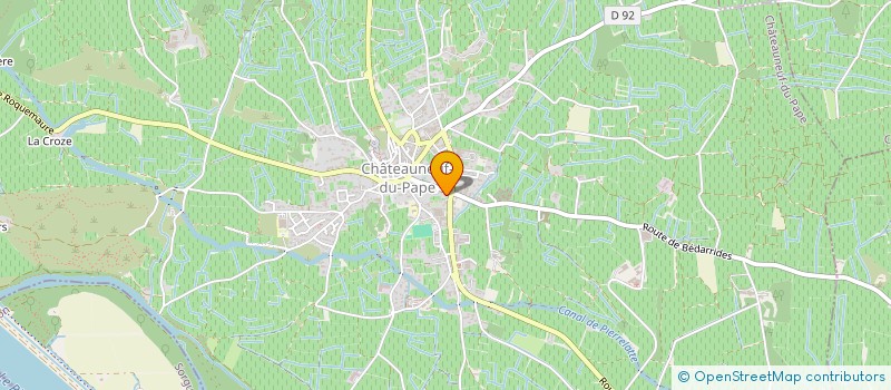 localisation de l'entreprise SELARL DU DR JF BERGER  CHATEAUNEUF-DU-PAPE