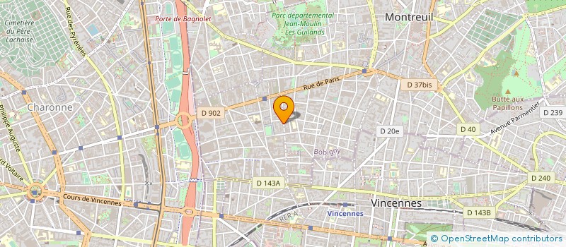 localisation de l'entreprise SELARL DU DR JOANNE BENAIN à MONTREUIL