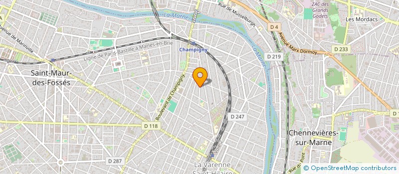 localisation de l'entreprise SELARL DU DR LAURENCE OLLIVAUD ORTOLI à SAINT-MAUR-DES-FOSSES