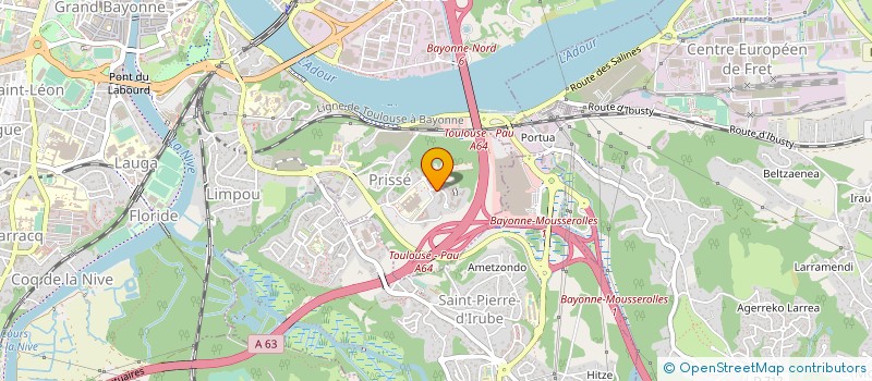 localisation de l'entreprise SELARL DU DR MAHIRA PENNA  BAYONNE