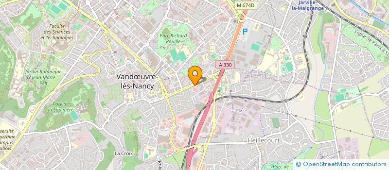 localisation de l'entreprise SELARL DU DR MAXIME LAMOURETTE  VANDUVRE-LES-NANCY