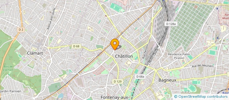 localisation de l'entreprise SELARL DU DR PERRINE BRAMI  CHATILLON