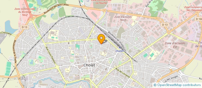localisation de l'entreprise SELARL DU DR POTIER à CHOLET